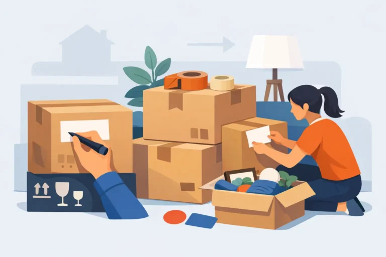 How to Label Moving Boxes for an Easier Move